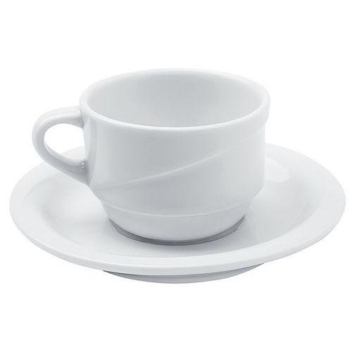Tasse et soucoupe café en porcelaine ø6,4 cm 9cl blanc-xTanbul thumbnail image 1