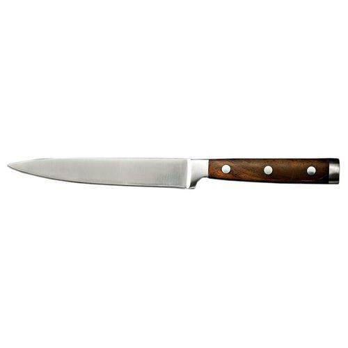 Couteau à steack lame lisse en inox et bois thumbnail image 1
