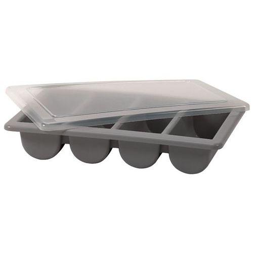 Illustration de : Ramasse-couverts GN 1/1 en plastique