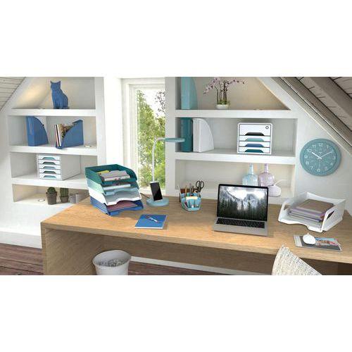 Illustration de : Corbeille à courrier maxi blanc 220+ - CEP