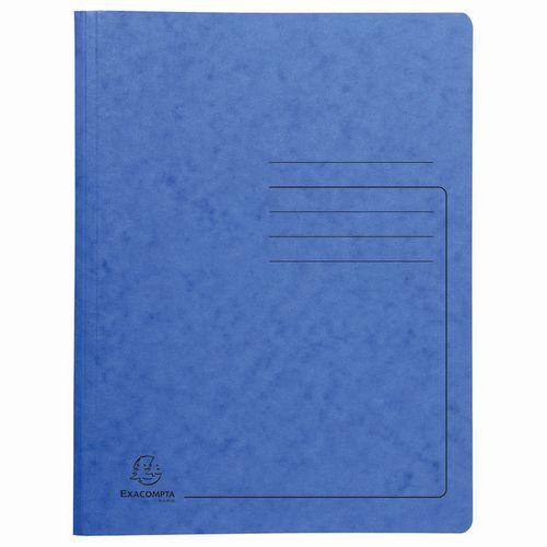Lot de 25 Chemises de classement à ressort carte lustrée - A4-Bleu thumbnail image 1