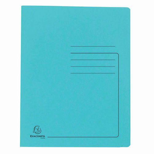 Lot de 25 Chemises à lamelle carte lustrée - A4-Turquoise thumbnail image 1