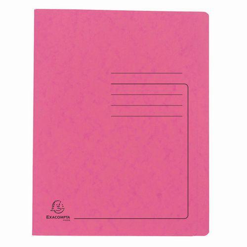 Lot de 25 Chemises à lamelle carte lustrée - A4-Rose thumbnail image 1