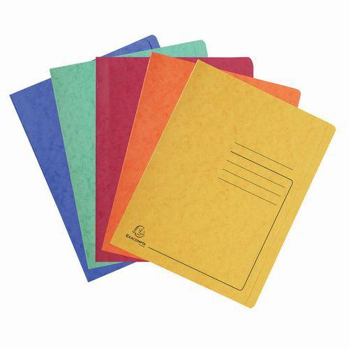 Chemises à lamelle carte lustrée - A4-Couleurs assorties thumbnail image 1