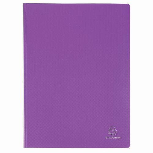 Lot de 8 Protège-doc en PP 5/10e OPAK poch. Cristal 200 vues -Violet thumbnail image 1