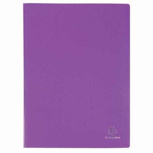 Lot de 12 Protège-doc en PP 5/10e OPAK poch. Cristal 60 vues -Violet thumbnail image 1