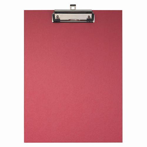 Lot de 10 Porte-bloc papier enduit - Format 23x32cm pour A4-Rouge thumbnail image 1