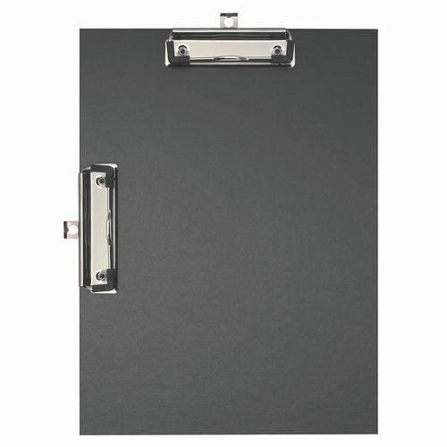 Lot de 10 Porte-bloc double clip papier enduit - Format pour A4-Noir thumbnail image 1