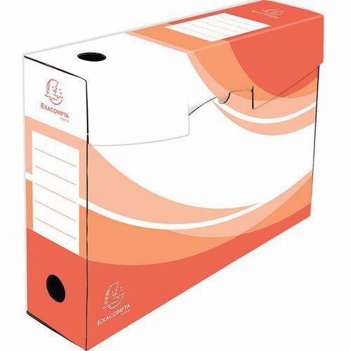 Illustration de : Lot de 5 boîtes à archives sous film - Exacompta