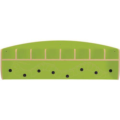 Meuble patère à cases Zébulon, coloris vert pomme thumbnail image 1