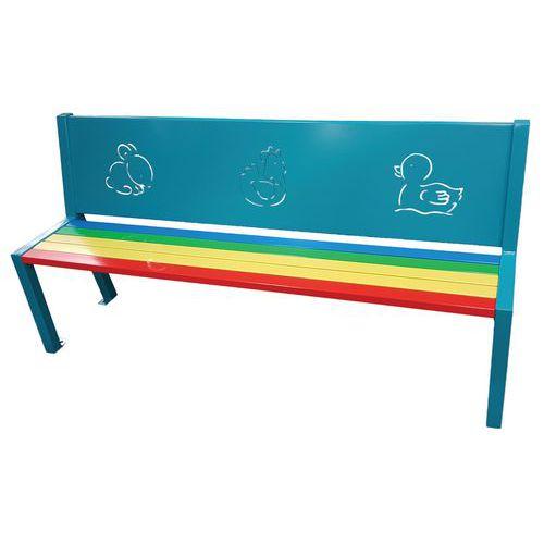 Illustration de : Banc enfant pour école papayer
