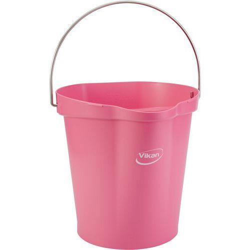 Illustration de : Seau gradué bec verseur 12 litres - Vikan