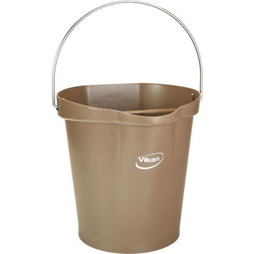 Lot de 6 Seau gradué, bec verseur, 12 L, Marron thumbnail image 1