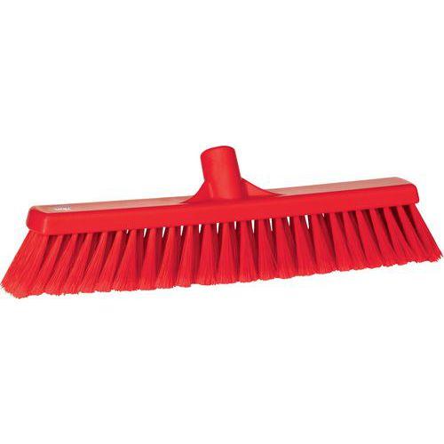 Lot de 10 Balai, 410 mm, Souple/fleuré, Rouge thumbnail image 1