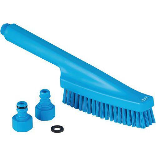 Illustration de : Brosse à main avec canal d'eau - Vikan