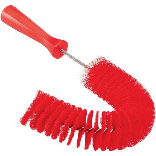 Lot de 10 Brosse à main flexible avec pas de vis, Ø55 mm, 360 mm Rouge thumbnail image 1