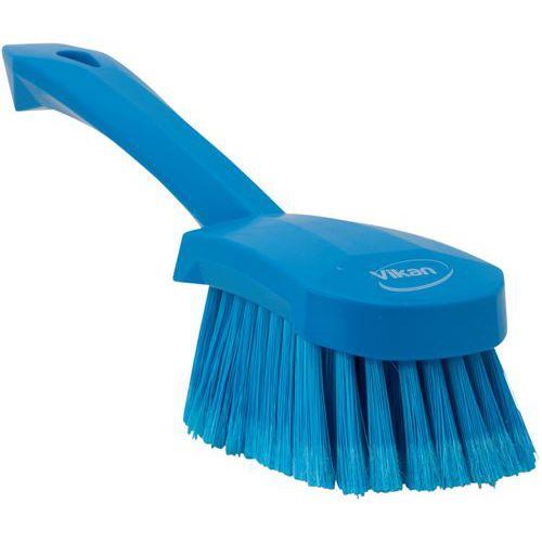 Lot de 10 Brosse à main, manche court, 270 mm, Souple/fleuré, Bleu thumbnail image 1