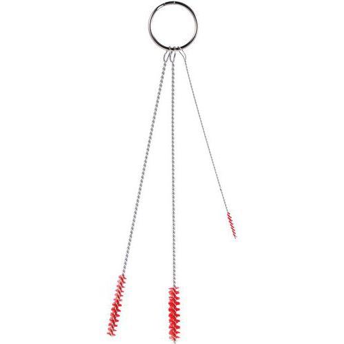 Lot de 10 Ensemble de 3 brosses, Ø2, Ø5, Ø6 mm, Souple, Rouge thumbnail image 1