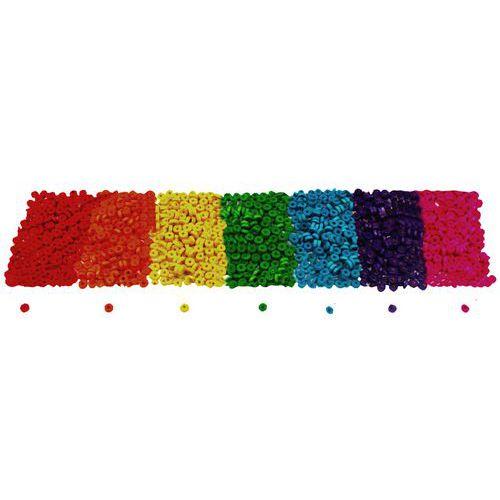 Boite 1000 perles rondelle bois coloré thumbnail image 1