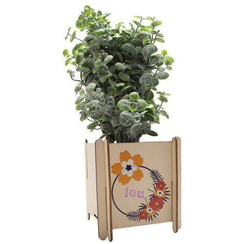 Illustration de : Gommettes décalcomanie textile & bois 'plaisir d'offrir' - Loolipo