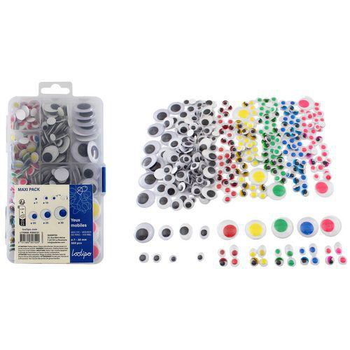 Pack collectivités 500 yeux mobiles adhésifs thumbnail image 1