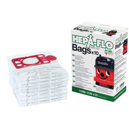Lot de 10 sacs à poussière Hépaflo 9 L aspirateur Numatic thumbnail image 1