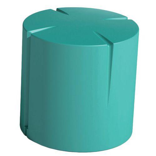 Pouf rond Connexio - bleu turquoise thumbnail image 1