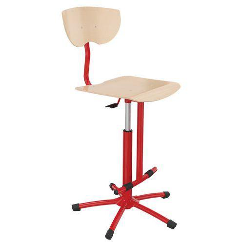Chaise Sion Gaz vérin à gaz 52 à 70 cm - rouge  Ral 3000 thumbnail image 1