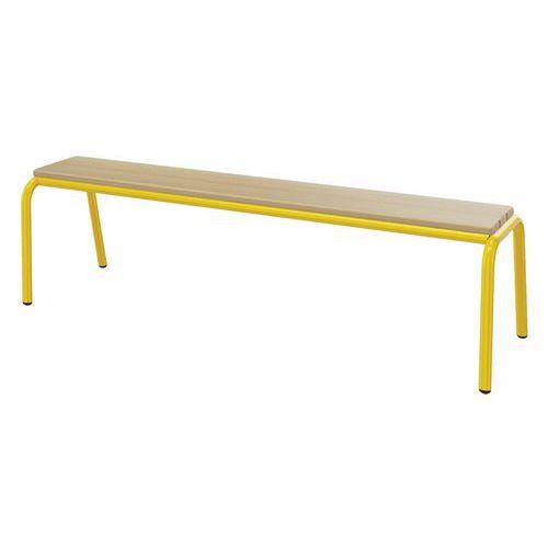 Illustration de : Banc hêtre massif sans dossier T4 à T6 Mobidecor