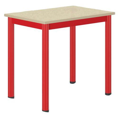 Table Carélie mobile 70x50 cm méla coq oeuf chts polypro. - Mobidecor thumbnail image 1