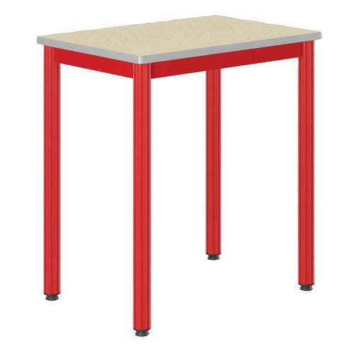 Table Carélie 70 x 50 cm fixe strat coq oeuf chants polyuréthane thumbnail image 1