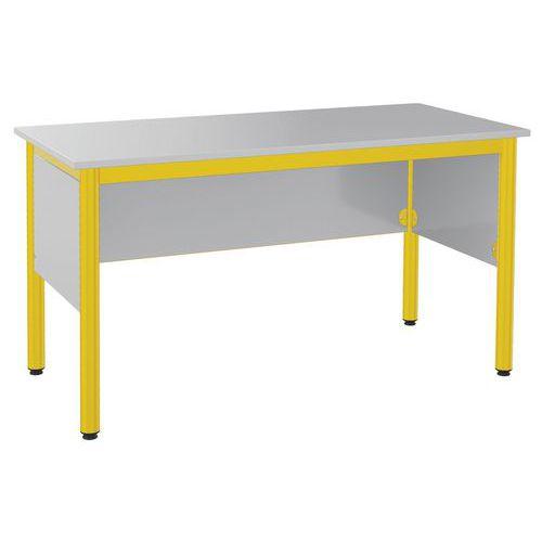 Illustration de : Chaire de professeur Nova 135 x 64 cm mélaminé gris dauphin Mobidecor