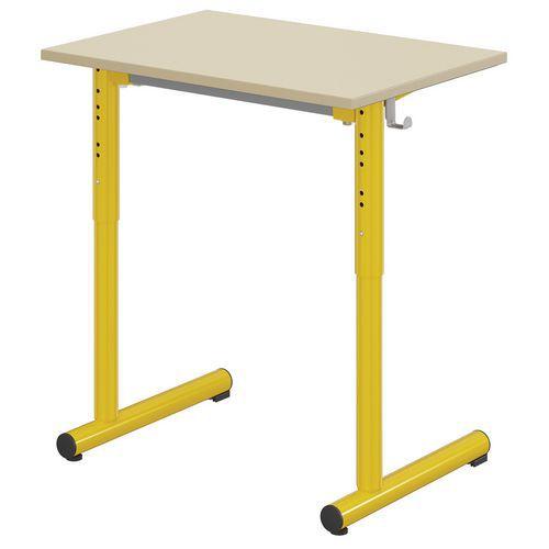 Table Tage réglable 70x50cm T3 à T6 méla. chants polypro. - Mobidecor thumbnail image 1