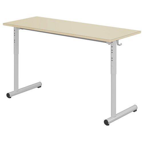 Table Tage réglable 130x50cm T3 à T6 strat ch. alaisés - Mobidecor thumbnail image 1
