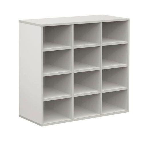 Illustration de : Meuble à courrier Bip Bop 12 cases sans portes - Mobidecor