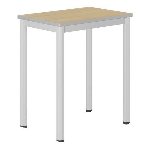 Illustration de : Table Carélie mobile 70x50cm strat hêtre chts polyuréthane - Mobidecor