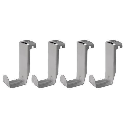 Lot de 4 crochets porte cartable pour table Gange - Tage - Lem - gris thumbnail image 1