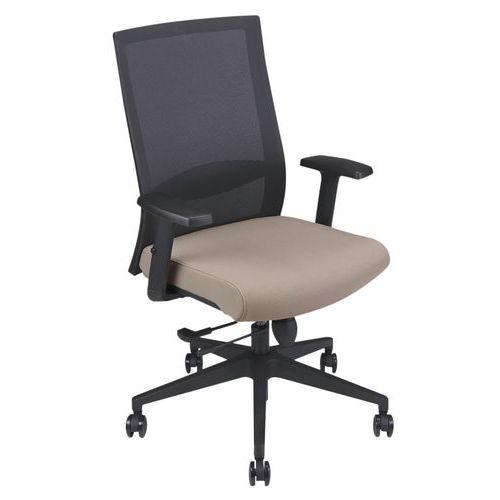 Chaise bureautique Tool synchrone avec accotoirs 48 à 61 cm - assise taupe thumbnail image 1