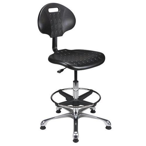Chaise technique CTPU-H 52,5 à 77,5 cm sur patins repose pieds thumbnail image 1