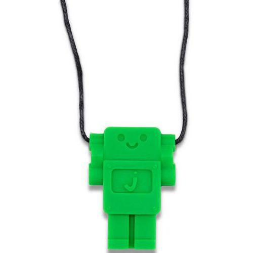 Illustration de : Collier à mastiquer robot vert