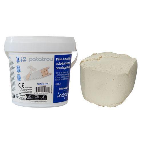 Pain de 500g pâte à modeler autodurcissante blanche thumbnail image 1