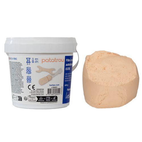 Pain de 500g pâte à modeler autodurcissante ocre thumbnail image 1