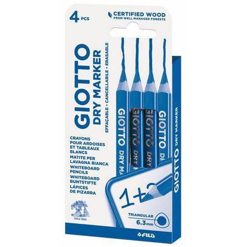 Illustration de : Crayon dry marker bleu - Giotto