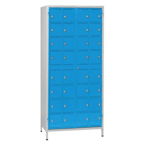 Armoire de stockage 32 téléphones/tablettes Gris/Bleu - Manutan Expert thumbnail image 1