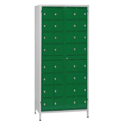 Armoire de stockage 32 téléphones/tablettes Gris/Vert - Manutan Expert thumbnail image 1