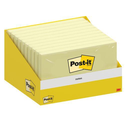 Bloc 100 feuilles 127x76 mm notes Post-it® jaune thumbnail image 1