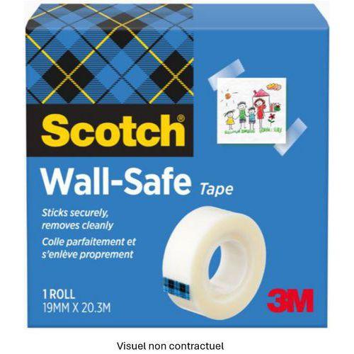 Illustration de : Ruban transparent Scotch® Wall safe
