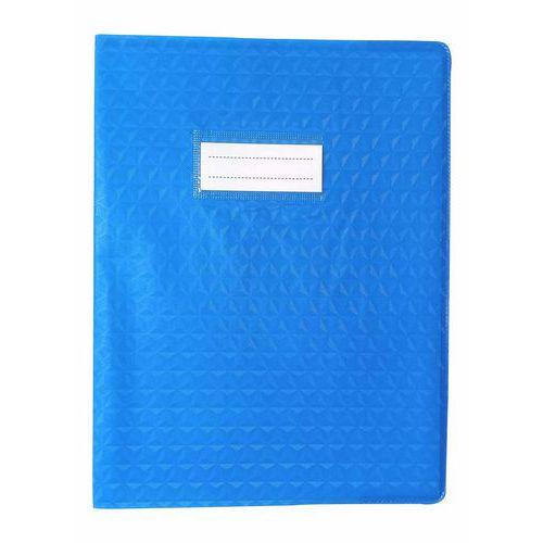 Protège-cahier plastique 17x22 cm épaisseur 12/100e - Bleu foncé thumbnail image 1