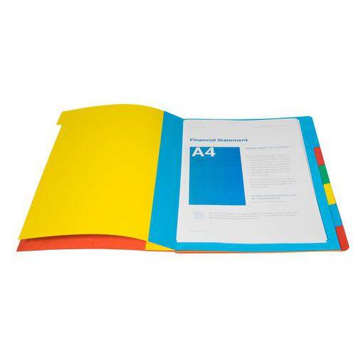 Illustration de : Trieur 6 compartiments 24 x 33 cm couverture cartonnée - Exacompta