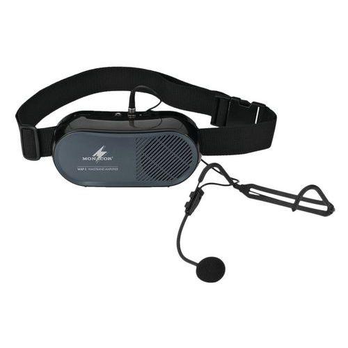 Illustration de : Amplificateur porte voix + micro serre-tête WAP-5 - Monacor